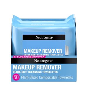 Neutrogena Makeup Remover Wipes, Daily Facial Cleanser Towelettes
