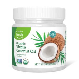 Amazon Fresh, Organic Virgin Coconut Oil, 15 Fl Oz