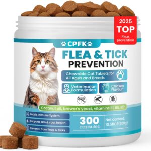 Chewable Flea Treatment for Cats Flea and Tick Prevention for Cats
